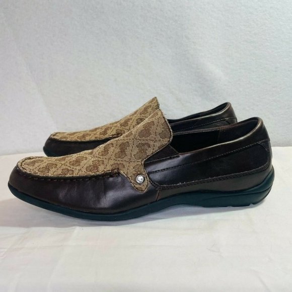 Guess Mens Feno 2 Brown Moc Toe Slip On Casual Loafer Shoes Size US 8 - Picture 5 of 12